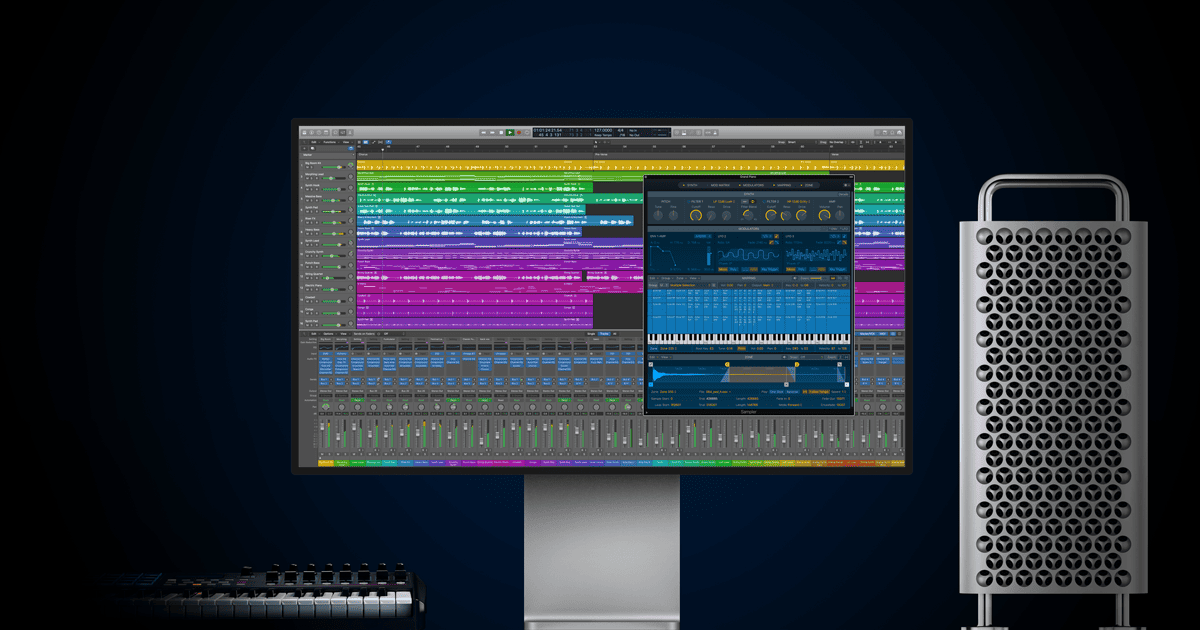 Screenshot of Logic Pro DAW Interface